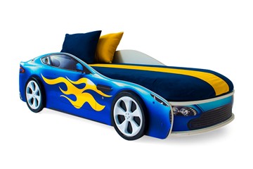 Кровать-машина детская Бондимобиль синий в Самаре