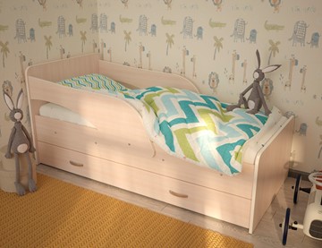 Односпальная детская кровать Максимка, цвет Млечный дуб в Самаре