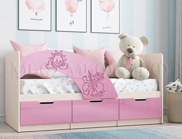 Детская кровать Юниор-3, Розовый металлик в Самаре