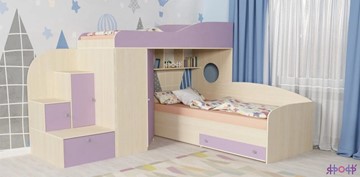 Детская кровать-шкаф Кадет-2, корпус Дуб, фасад Ирис в Тольятти