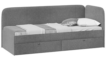 Подростковая кровать ТриЯ Молли тип 1 (90), Микровелюр Scandi Graphite 22 в Самаре