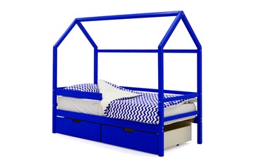Кровать-домик детская Svogen синий в Самаре