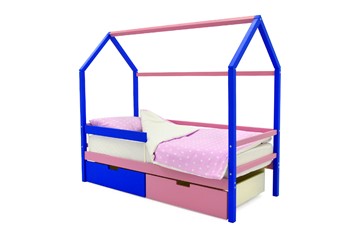 Детская кровать-домик Svogen синий-лаванда в Тольятти