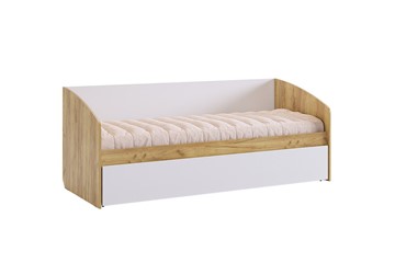 1-спальная детская кровать Форсаж, дуб крафт золотой/белый в Самаре