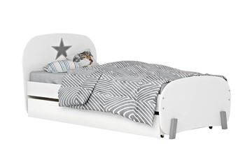 1-спальная детская кровать POLINI Kids Mirum 1915 Белый / Белый в Самаре