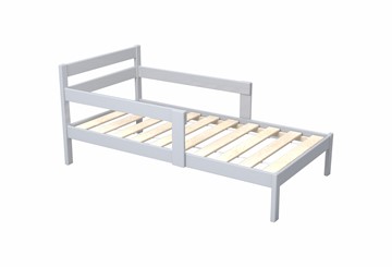 Детская кровать для мальчика Нордик 800х1600, массив белый в Самаре