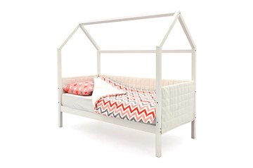 Кровать-домик детская «Svogen белая» мягкая в Самаре