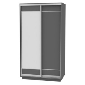 Шкаф 2-дверный Весенний HK1, 2155х1200х600 (D1D2), Графит в Самаре