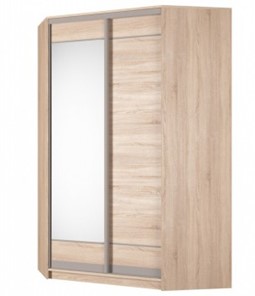 Угловой шкаф Аларти (YA-230х1400(602) (4) Вар. 4; двери D1+D2), с зеркалом в Тольятти