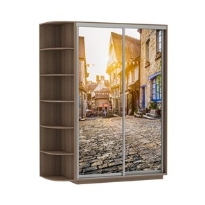 Шкаф 2-х дверный Экспресс 1900x600x2200, со стеллажом, Улица/шимо темный в Тольятти