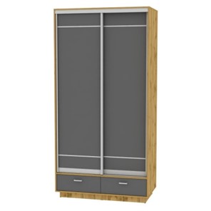 Шкаф 2-дверный Весенний HK3, 2385х1200х600 (D1D1), ДВ-Графит в Самаре
