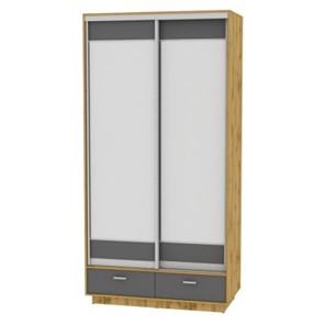 Шкаф 2-дверный Весенний HK3, 2385х1200х600 (D2D2), ДВ-Графит в Самаре