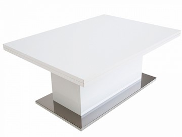 Журнальный стол-трансформер Slide GL, белый суперглянец в Самаре