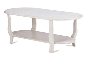 Овальный столик двухярусный ЖС-000, 120х70, (стандартная покраска) в Самаре