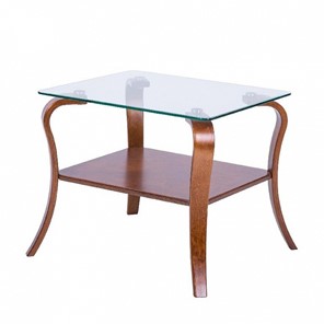 Стеклянный столик Шарм с каркасом цвета Вишня в Сызрани