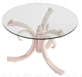 Стеклянный столик СЖ 5 беленый дуб/стекло в Сызрани