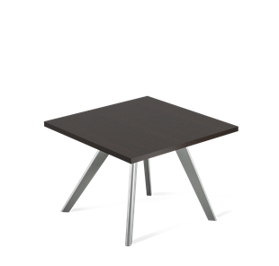 Квадратный столик SHT-S39 / SHT-TT 60/60 ЛДСП (венге луизиана/серый) в Самаре