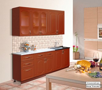 Кухонный гарнитур Марибель Классика 2000, цвет Итальянский орех в Тольятти