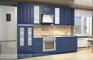 Кухонный гарнитур Вена 2800, цвет Синий в Самаре