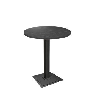 Барный стол SHT-TU5-BS1/H110 / SHT-TT 80 ЛДСП (камень пьетра гриджио черный/черный) в Самаре