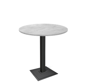 Барный стол SHT-TU5-BS1/H110 / SHT-TT 90 ЛДСП (бетон чикаго светло-серый/черный) в Самаре