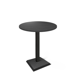 Барный стол SHT-TU5-BS2/H110 / SHT-TT 80 ЛДСП (камень пьетра гриджио черный/черный) в Самаре