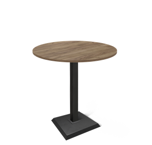Круглый обеденный стол SHT-TU5-BS2/H110 / SHT-TT 90 ЛДСП (дуб галифакс табак/черный) в Самаре