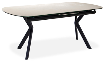Керамический обеденный стол Шамони 2CX 160х90 (Oxide Avorio/Графит) в Сызрани