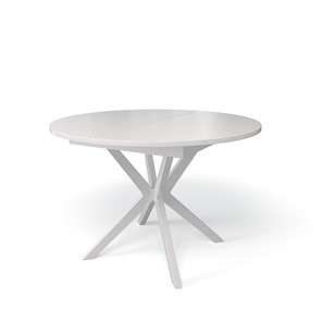 Стеклянный обеденный стол Kenner B1100 (Белый/Стекло белое сатин) в Тольятти