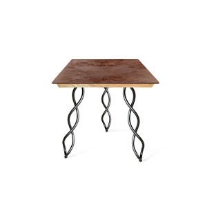 Керамический кухонный стол SHT-TU17 (3 шт.)/ТT8 60/60 (черный муар/прозрачный лак/коричневая сепия) в Самаре