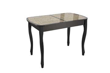 Стеклянный стол Экстра 2 цвет венге-арабика (1000х600х745) в Самаре