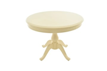 Овальный стол на кухню Фабрицио-1 Круг 1000, (D100, Тон 10 - Слоновая кость) Морилка/Эмаль в Самаре
