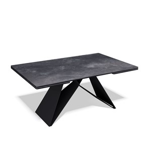Керамический обеденный стол KB1400, черный/керамика черная в Самаре
