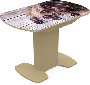 Обеденный раздвижной стол Корсика исп. 2 Фотопечать (Фрукты №29) 1200(1515)*800 в Самаре