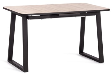 Кухонный стол раскладной MALTIDO ЛДСП/HPL/металл, 130/160x75x75 Дуб Вотан/чёрный арт.19745 в Самаре
