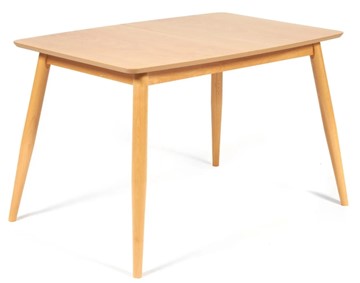 Кухонный стол раскладной Pavillion (Павильон) бук/мдф 80x120+40x75, Натуральный арт.13982 в Самаре