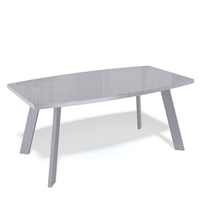 Кухонный стол раздвижной SL1600 (серый/стекло серое глянец) в Тольятти