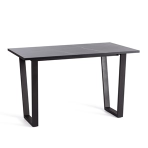 Обеденный стол COSTA ЛДСП/HPL/металл, 120х80х75см, Мрамор чёрный/чёрный, арт.20625 в Самаре