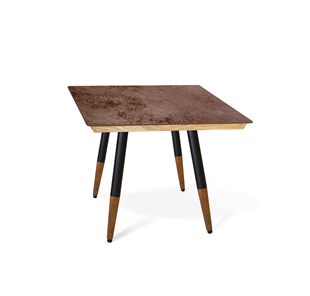 Керамический кухонный стол SHT-TU12 (4 шт.)/ТT8 60/60 (черный/темный орех/прозрачный лак/коричневая сепия) в Самаре