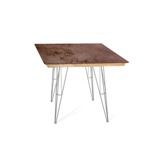 Керамический обеденный стол SHT-TU10 (4 шт.)/ТT8 60/60 (хром лак/прозрачный лак/коричневая сепия) в Самаре