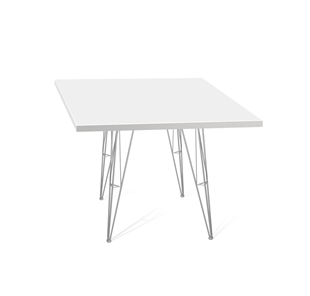 Кухонный обеденный стол SHT-TU10 (4 шт.)/ТT 80/80 (хром лак/белый) в Самаре