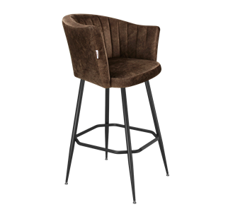 Барный стул SHT-ST42-1 / SHT-S148 (кофейный трюфель/черный муар) в Самаре