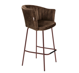 Барный стул SHT-ST42-1 / SHT-S29P (кофейный трюфель/медный металлик) в Самаре