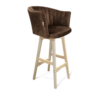 Барный стул SHT-ST42-1 / SHT-S65 (кофейный трюфель/прозрачный лак) в Самаре
