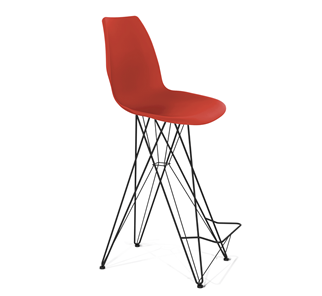 Барный стул SHT-ST29/S66 (красный ral 3020/черный муар) в Самаре
