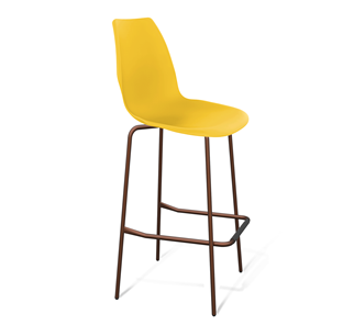 Барный стул SHT-ST29/S29 (желтый ral 1021/медный металлик) в Самаре