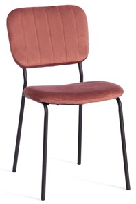 Кухонный стул CAROL (mod. UC06) 45х56х82 Coral (коралловый) HLR44 / черный арт.20055 в Тольятти
