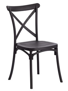Обеденный стул CROSS (mod. PL24) 48х58х89 Black (черный) 05 арт.19693 в Сызрани