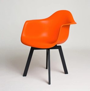 Обеденный стул DSL 330 Grand Black (Оранжевый) в Тольятти