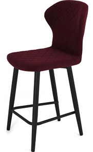 Обеденный стул Марио полубарный (Бордо Т175/ноги черные) в Самаре